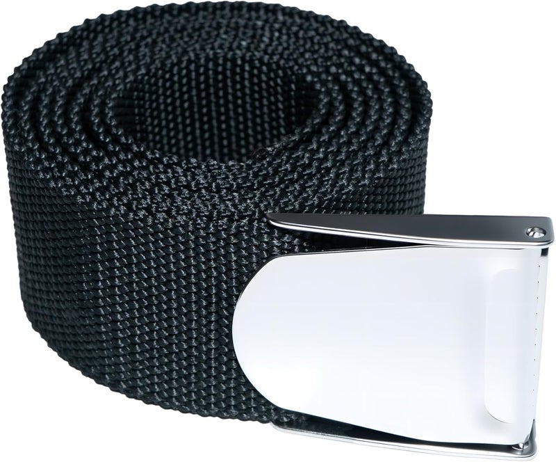 DiveTec Scuba Diving Weight Belt – 67” Black Nylon Webbing with 304 Stainless Steel Quick Release Buckle – Adjustable Fit for Scuba and Snorkeling - Image 2